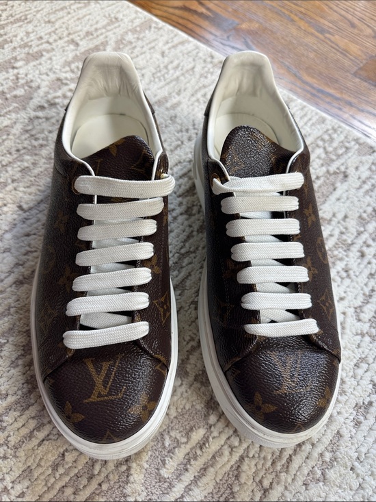 Louis Vuitton Shoes - Louis Vuitton Women’s Monogram Canvas Sneakers – Worn Twice – Box